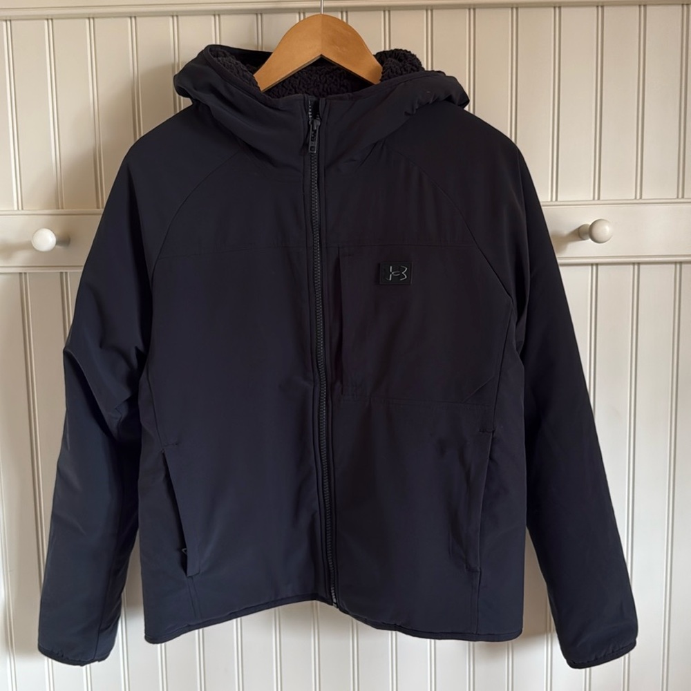 Under Armour Small fleece lined jacket in black.